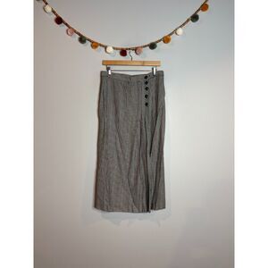 Vtg houndstooth color pop straight midi skirt